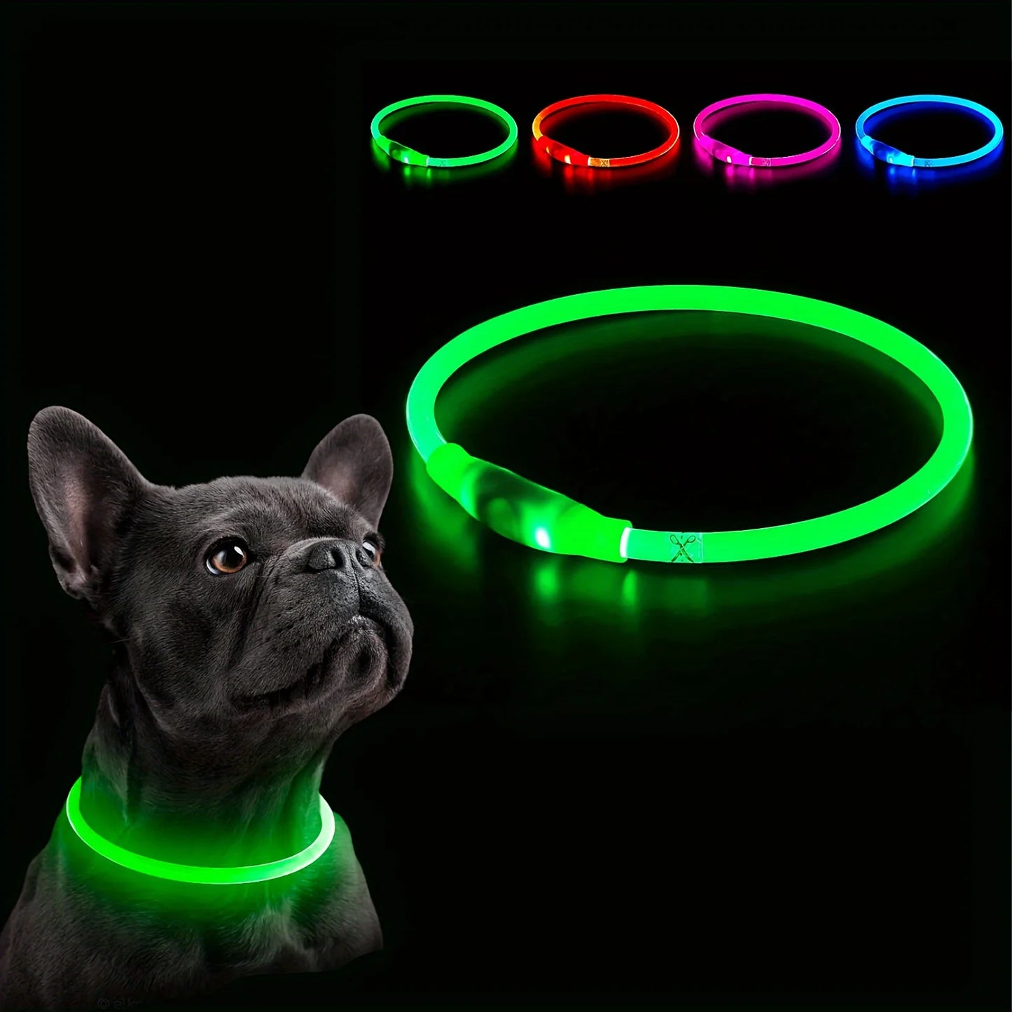 Collier lumineux rechargeable | Doglight™