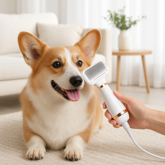 Brosse aspirante pour chien | Brushanddry™