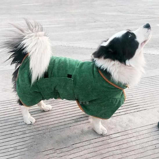 peignoir pour chien confortable